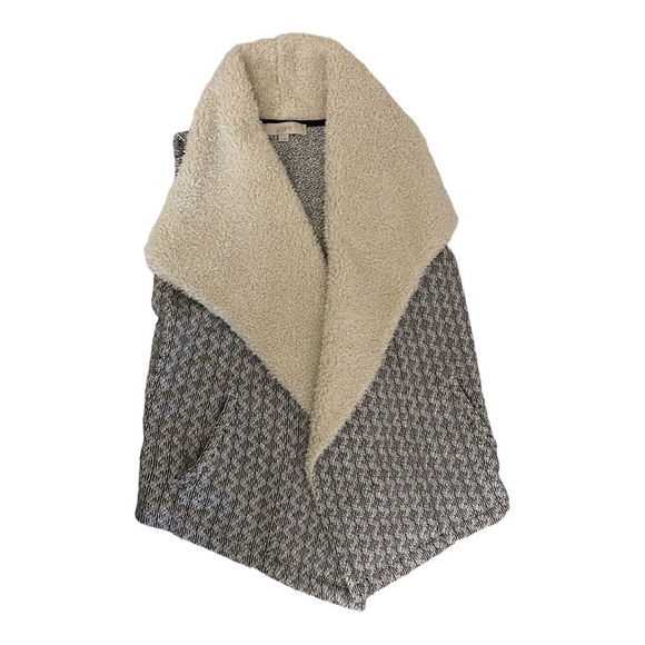 ANN Taylor Loft Open Front‎ Cotton Sweater  Vest Excellent Condition Small - Picture 3 of 8